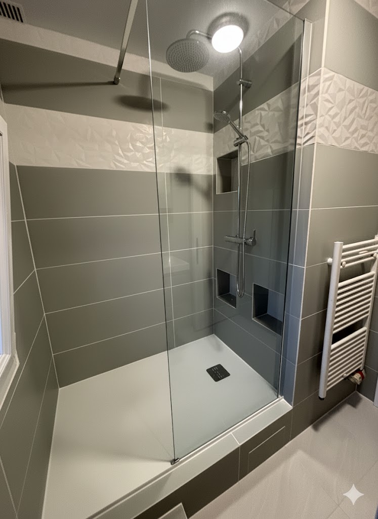 Réalisation - douche italienne